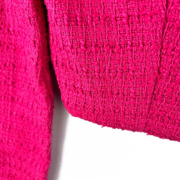 ZARA Tweed Structured Crop Blazer Size Small NWT - Picture 11 of 13